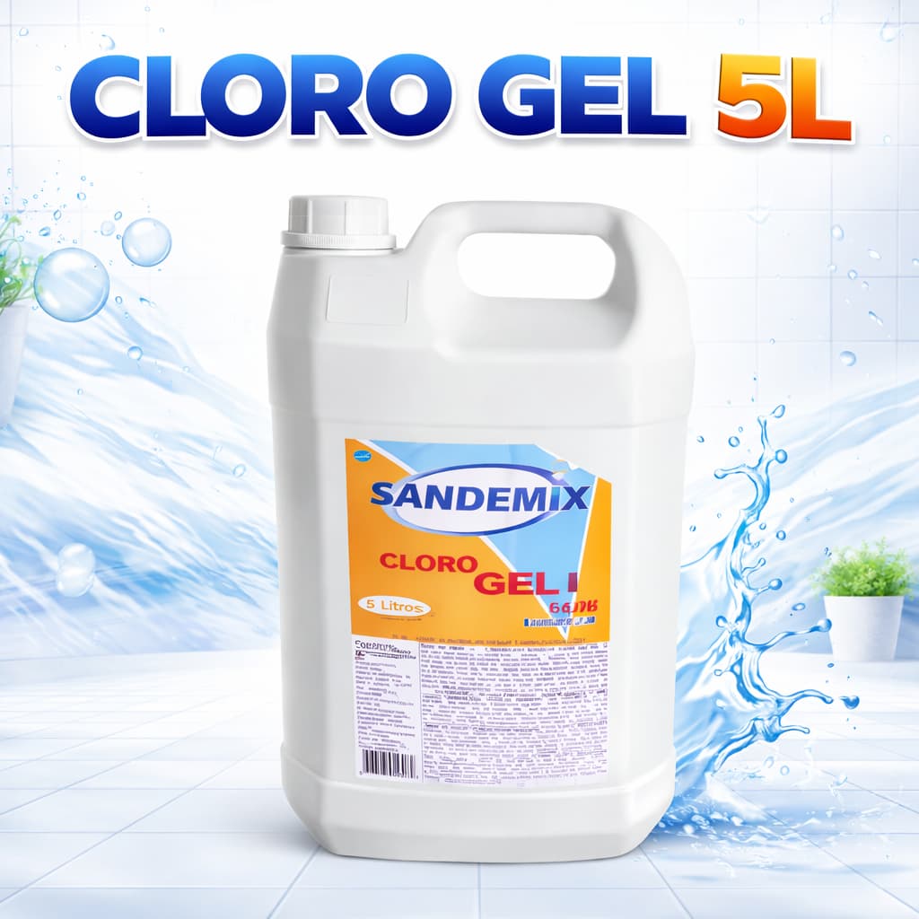 Cloro Gel 5 Litros Multiuso Limpeza Profunda Clareamento Rápido Alta Performance