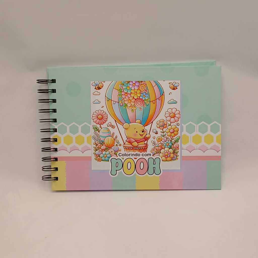 Livro de Colorir POOH - 50 Desenhos Fofos para Relaxar