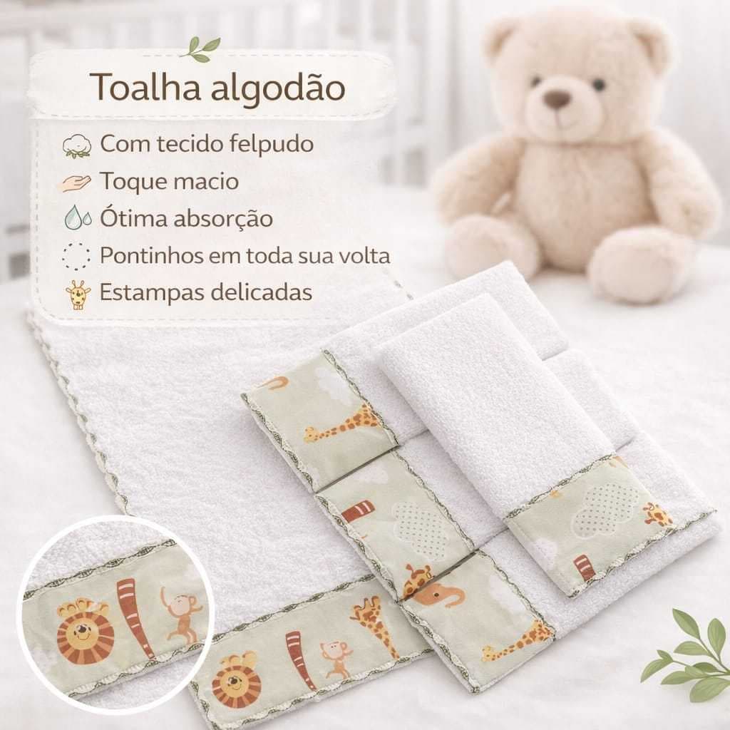 Kit toalha de boca felpudo macia absorvente delicada bebê  infantil menino menina