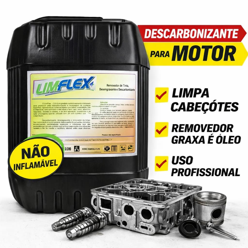Descarbonizante Motor Limpa Cabeçote 20 KG Limpeza Limpa Peças Automotivas Desengraxante