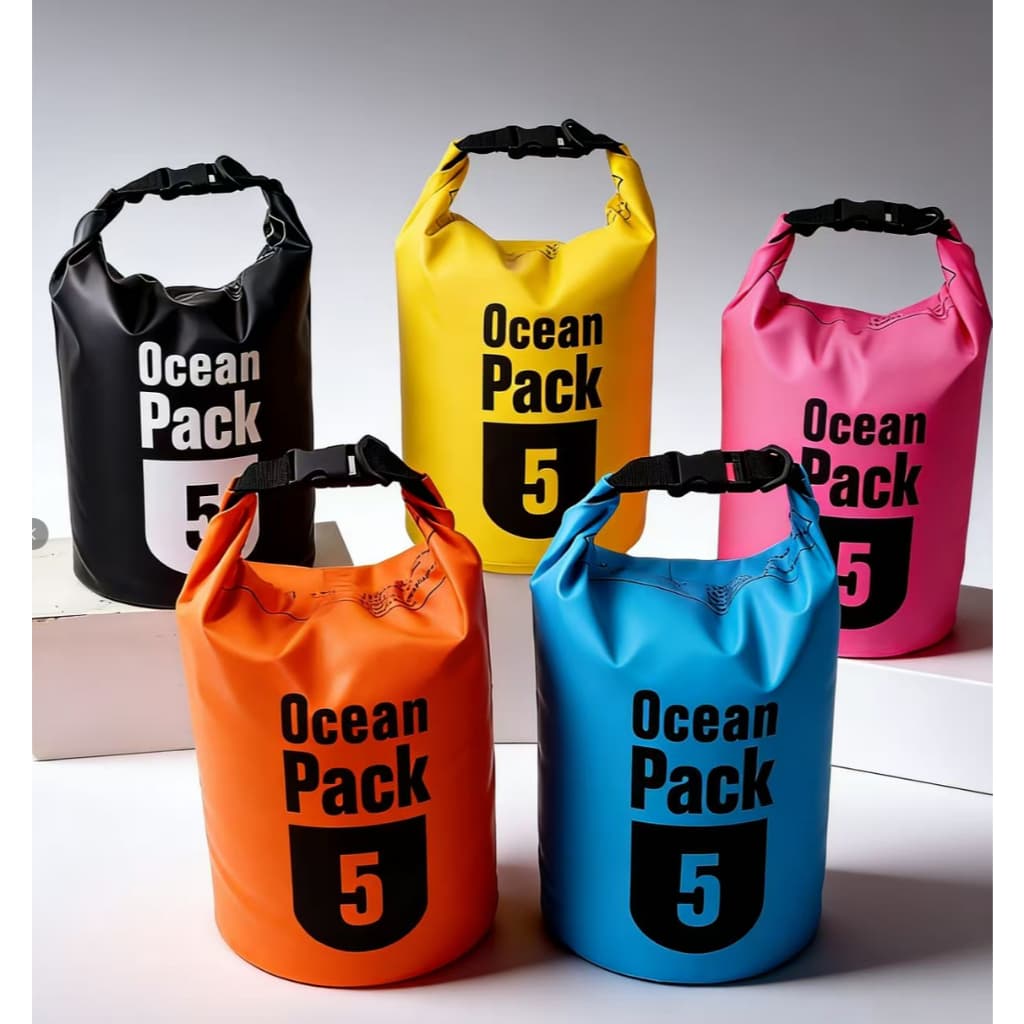 Saco Impermeável 2L/5L/10L/15L – Para Caiaque, Natação e Praia