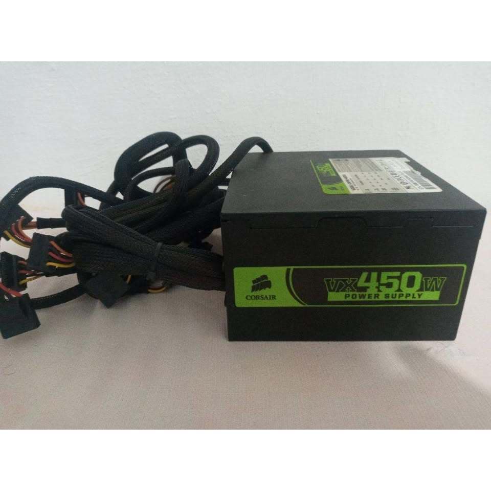 Fonte real Corsair VX 450W para PC (usada poucas vezes)