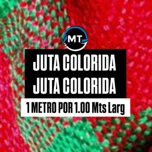 1 Metro Tecido Tela Juta Colorida  ( 1,00M X 1,00 Mts Largura )