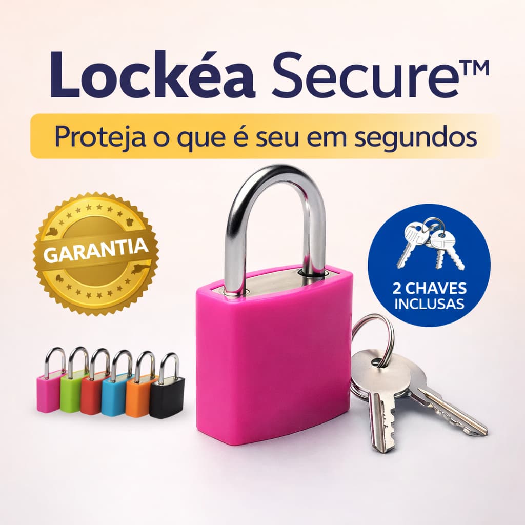 Cadeado Segurança para Mala Bolsa Armário Bike