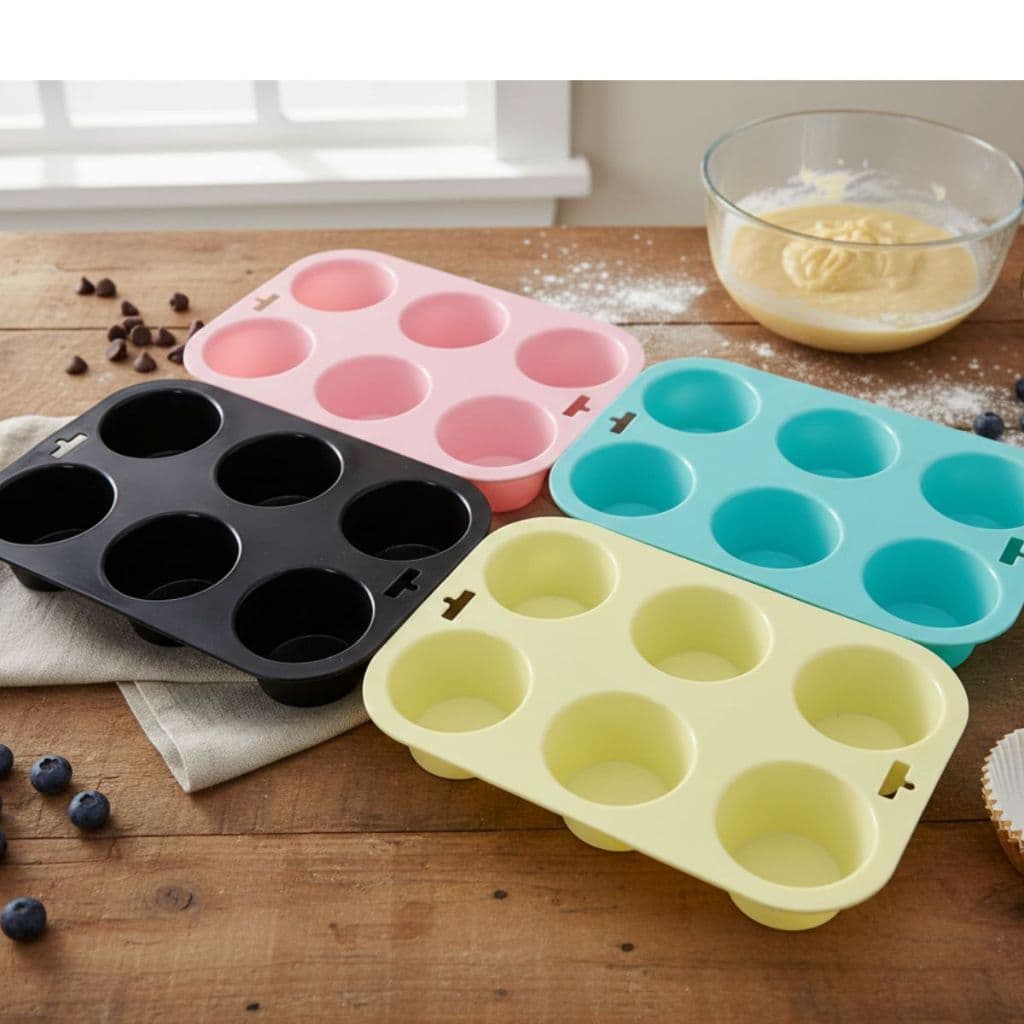 Forma Silicone Antiaderente BPA Free 6 Furos Lovely Vibe