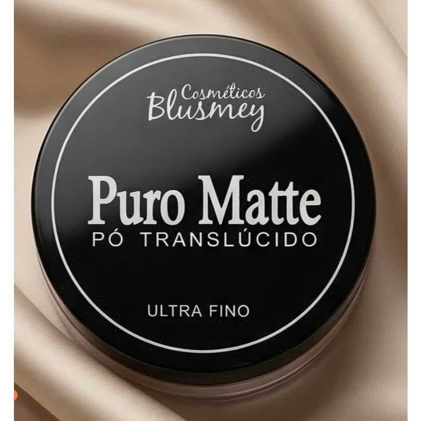 Pó Translúcido Puro Matte Blusmey Ultra Fino Selador Facial Efeito Matte