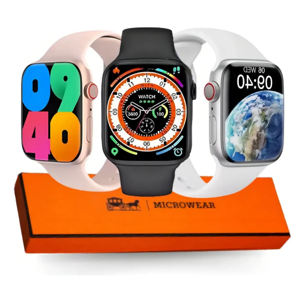 Smartwhatch W59 Mini Microwear Ideal para pulsos finos 41mm séries 10 Faz e Recebe Chamadas