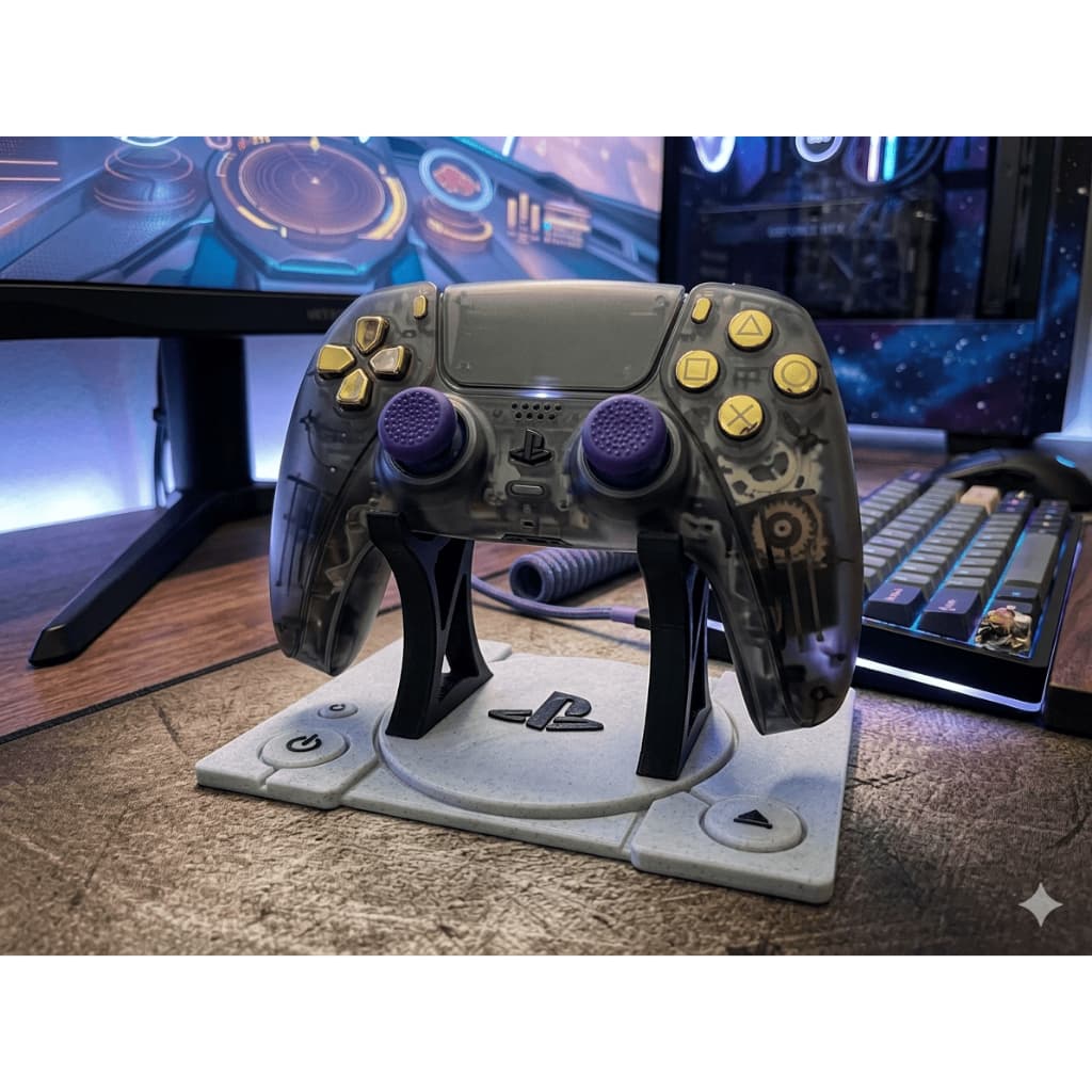 Suporte 3D Controle Dual Shock Playstation 1 + BRINDE