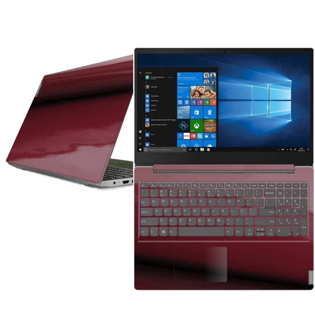Kit adesivo skin notebook Lenovo Ideapad s145 varias cores recorte tecla a tecla