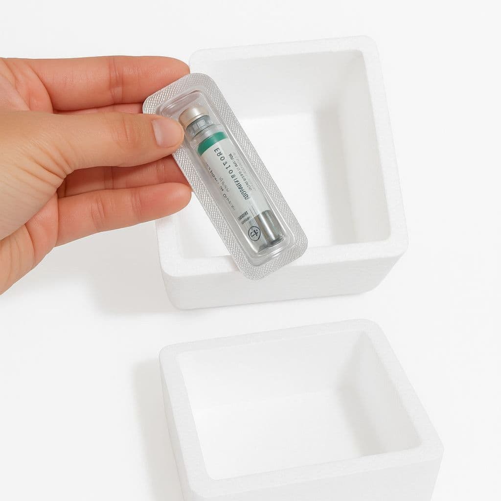 Caixa de Isopor 250ml com Tampa Kit 10 Peças Para Conservação de Remédios e Pequenos Congelados