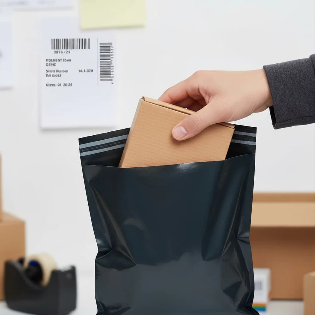 Kit 1000 Envelope Segurança 40x40 Embalagem De Envio Saco Correios Embalagem Preto E-comerce