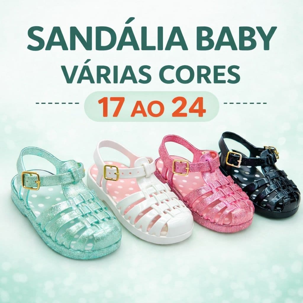 Sandália Baby Aberta BB Bebê Do 17 Ao 24 Confortável Sensação  Envio Imediato Promoção