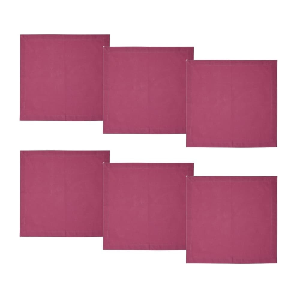 Cj 6 Guardanapos de Tecido Algodão Cassis 40x40cm Royal Decor