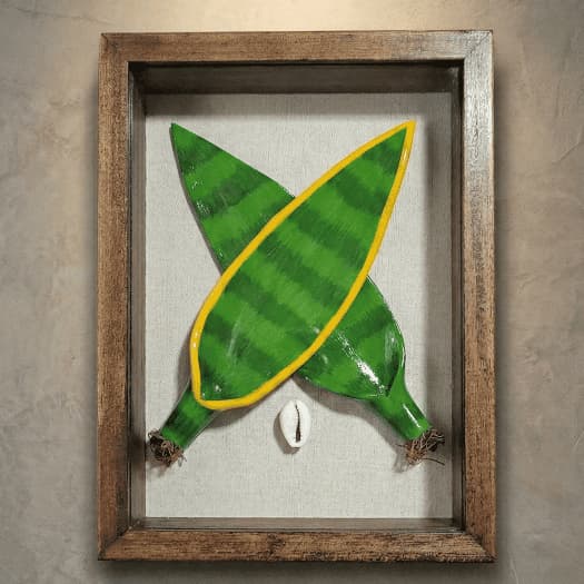 Quadro Espada São Jorge Santa Bárbara Ogum Iansã Búzio Proteção Artesanal Decoração Casa