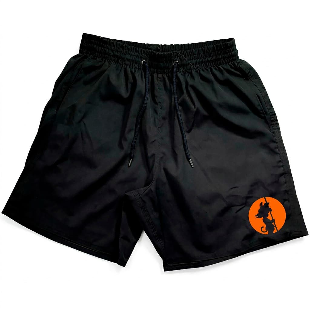Bermuda Mauricinho Modelo Academia Dragon Ball Goku Esportivo Ideal para lazer Verão e esportes
