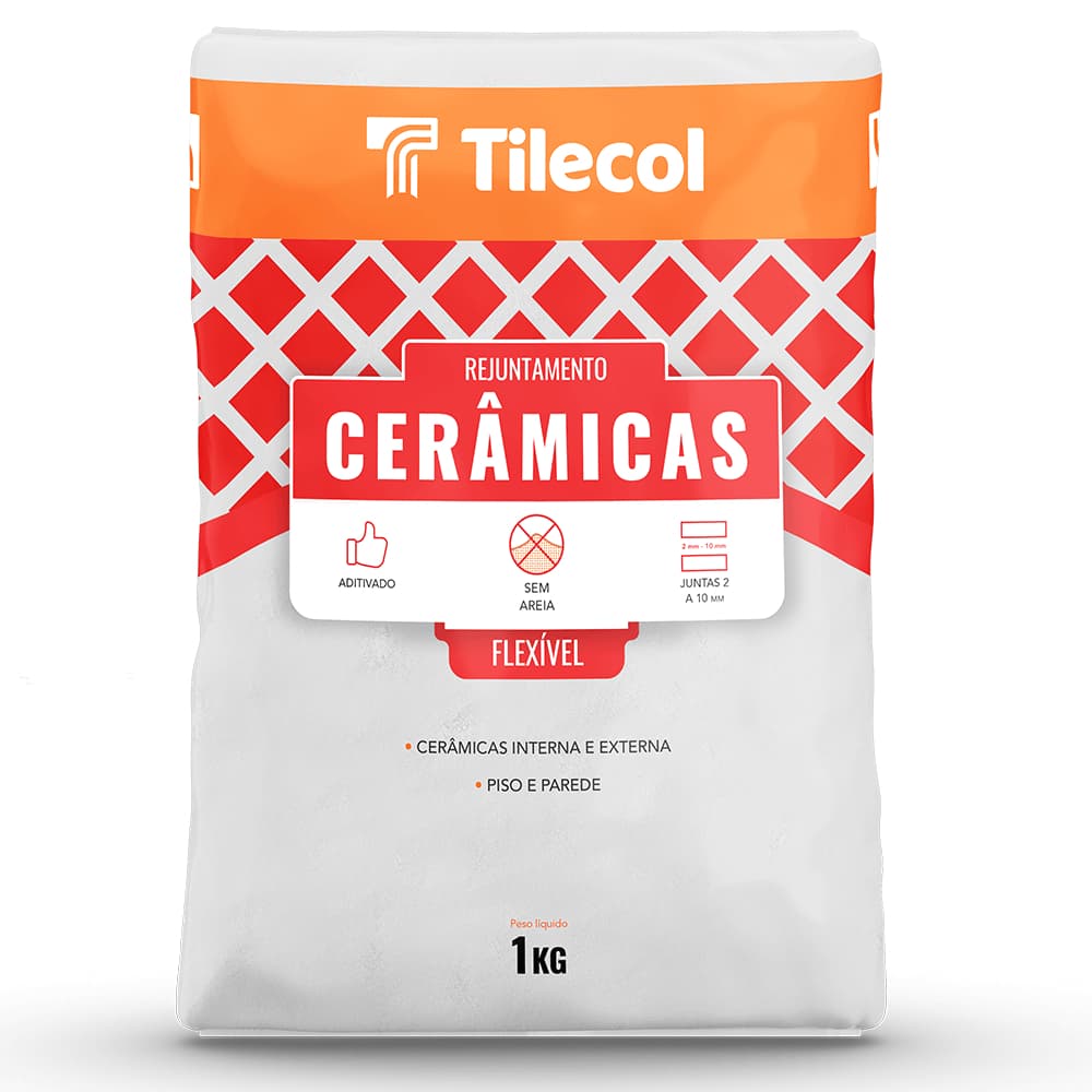 Rejunte Cerâmico | Ambiente Interno e Externo Alta Resistência Acabamento Liso | Fácil Aplicação