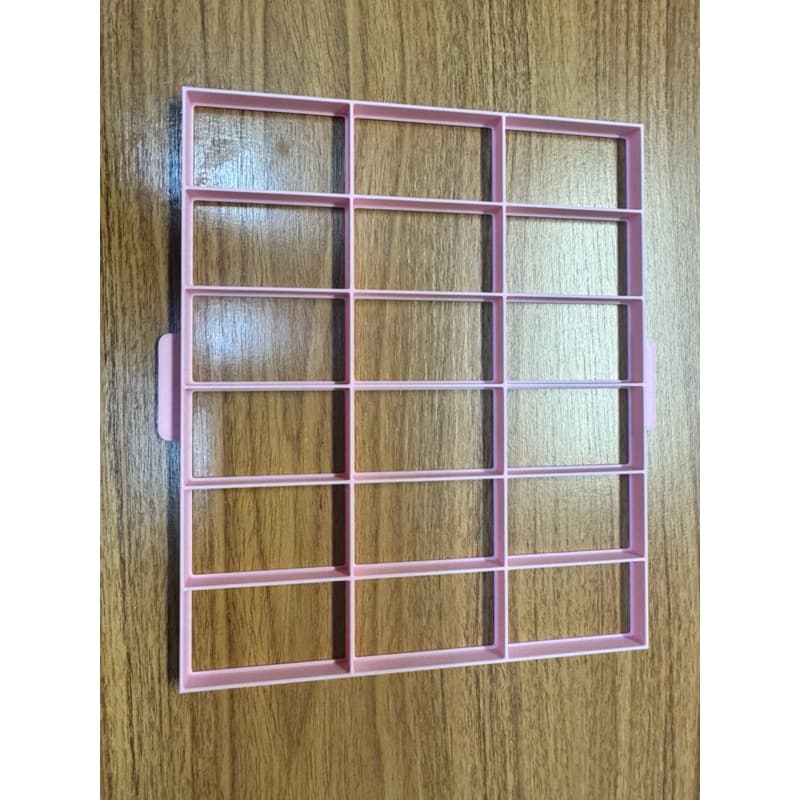 Marcador de fatia para bolo - fatia 6cm x 3,5cm - 18 cavidades