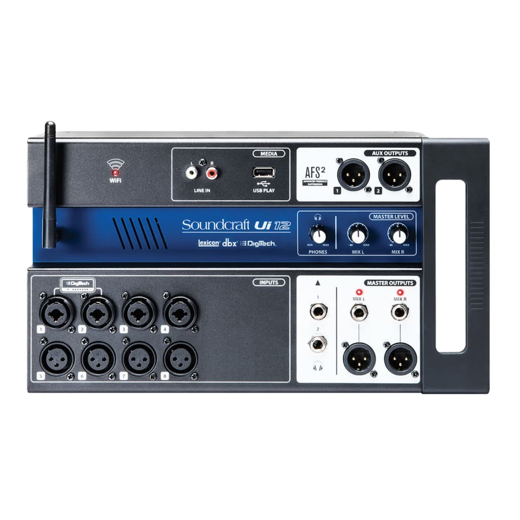 Mesa de Som Digital SOUNDCRAFT Ui12 12 Canais Wifi