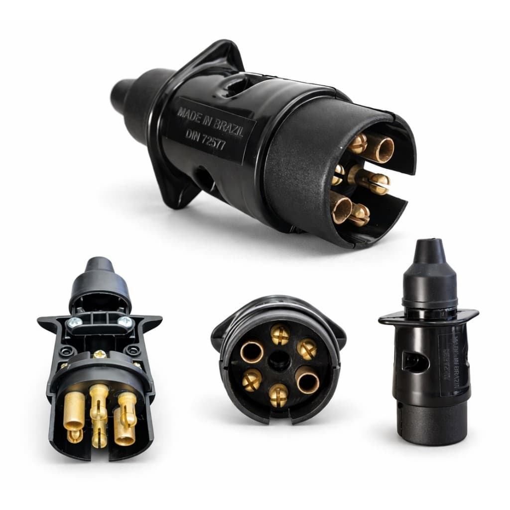 Plug Macho Carretinha Engate Trailler Reboque Tomada 6 Polos