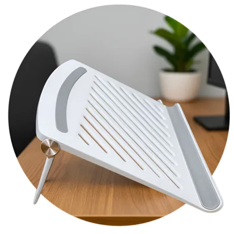 Suporte para Notebook Ajustavel Branco Base Ergonomica para Laptop