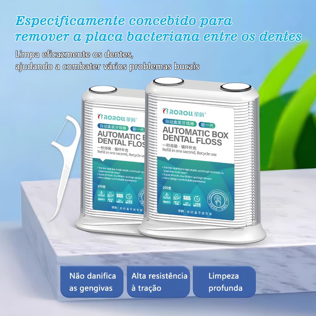 Fio Dental Infantil em Arco Fácil de Usar Ultra Fino Limpeza Profunda Higiene Bucal Seguro