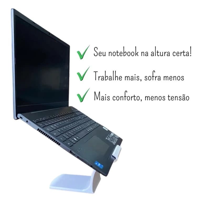 Suporte Notebook Laptop Compacto Base leve ergonômico ajustável ventilado