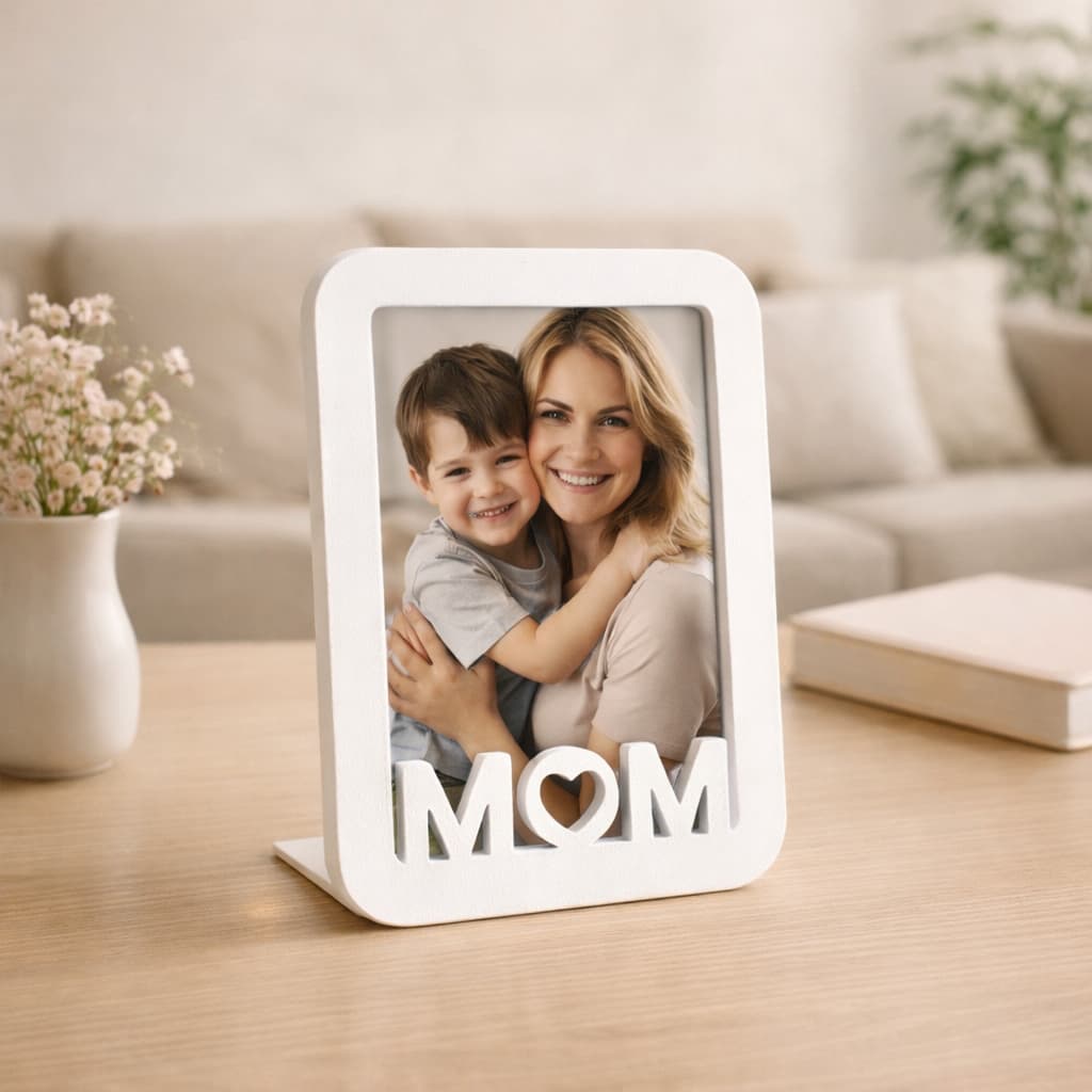 Porta Retrato Mãe Presente Dia das Mães Porta Foto Amor Decoração Quarto Presente Criativo Mães