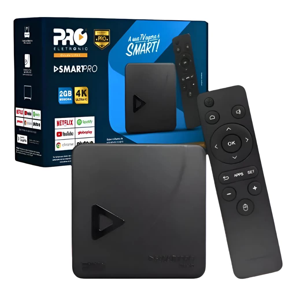Smart Box Pró Eletronic Smartpro 4k Hd Prosb-3000/2gb 16gb