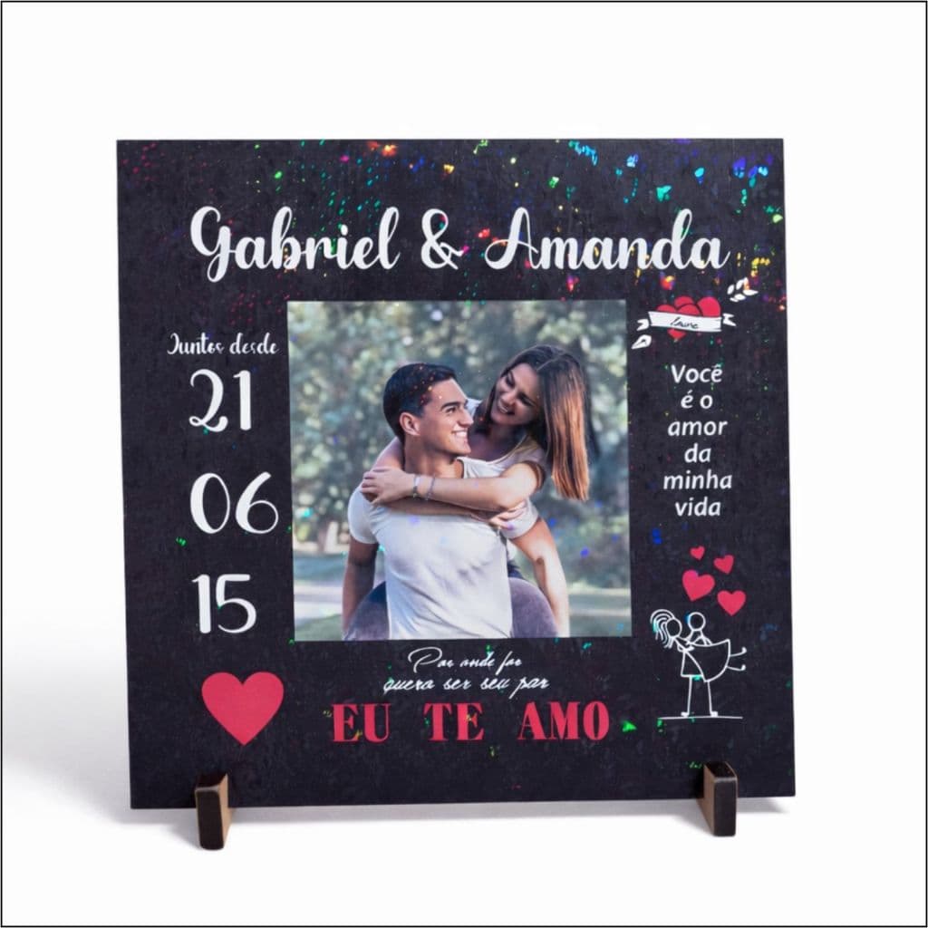 Quadro Personalizado Casal/Namorados Casamento com foto