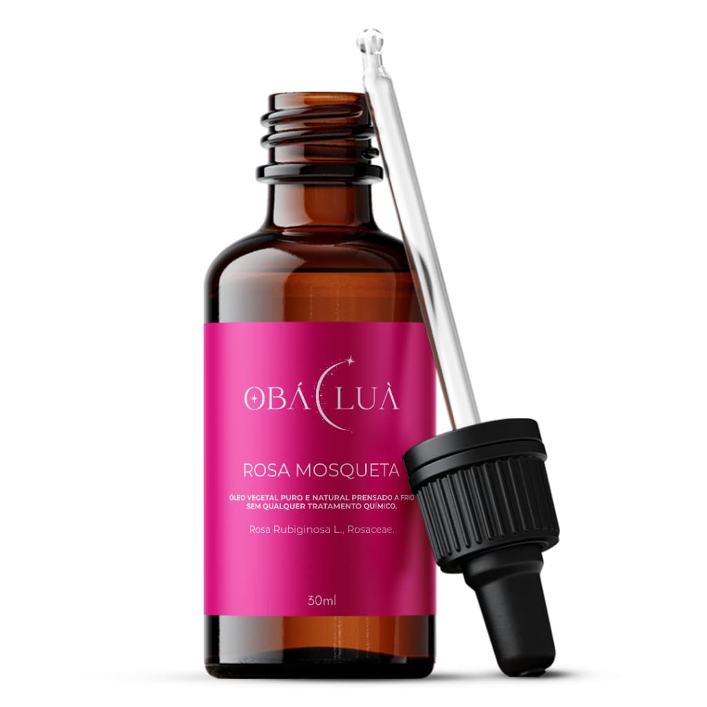 Rosa Mosqueta Rubiginosa OBÁ LUÀ Óleo Vegetal 100% Puro Clareador e Antimanchas  - Uso Facial e Corporal