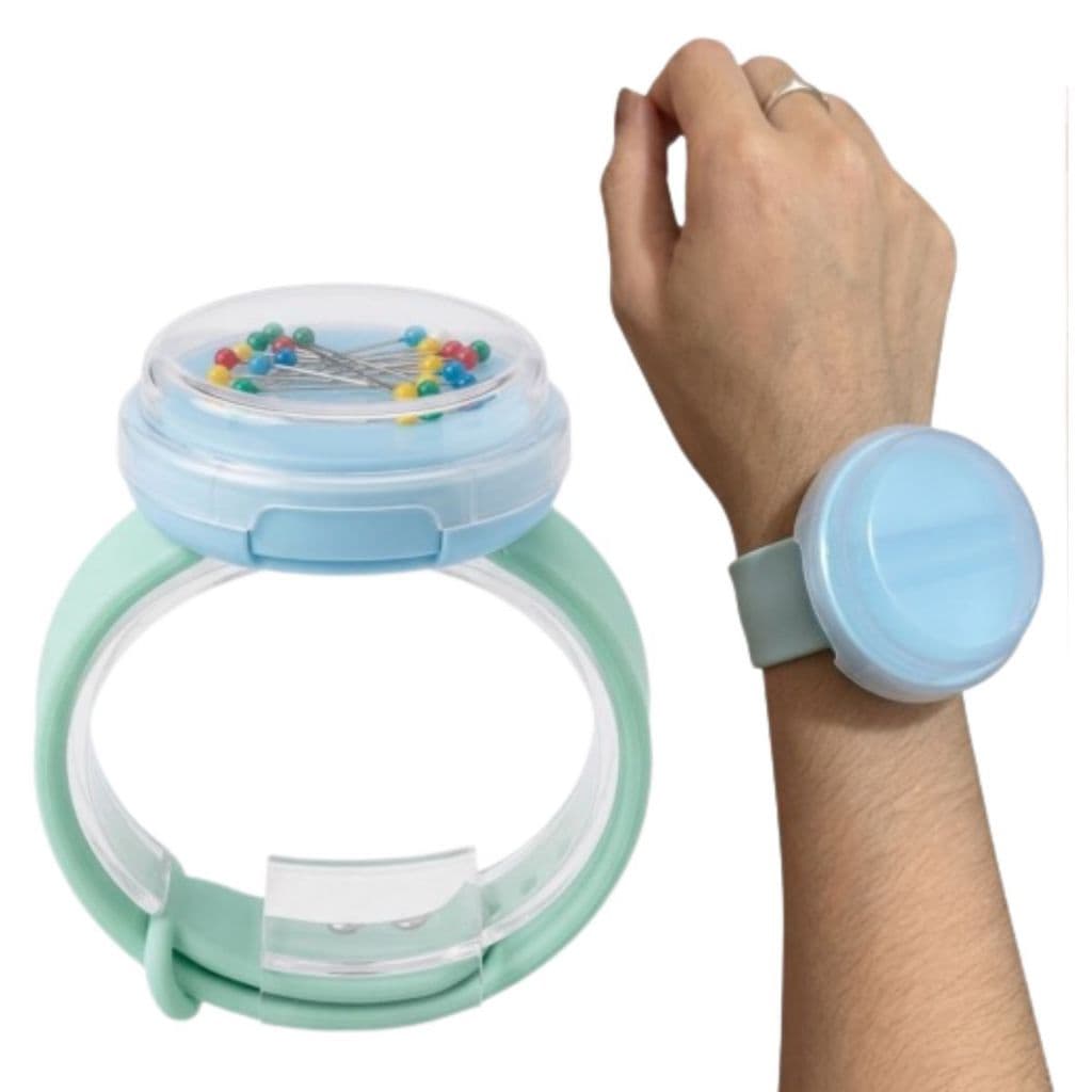 Pulseira Porta Alfinete Magnética com tampa bracelete Imã Cores Ajustável em todos os pulsos