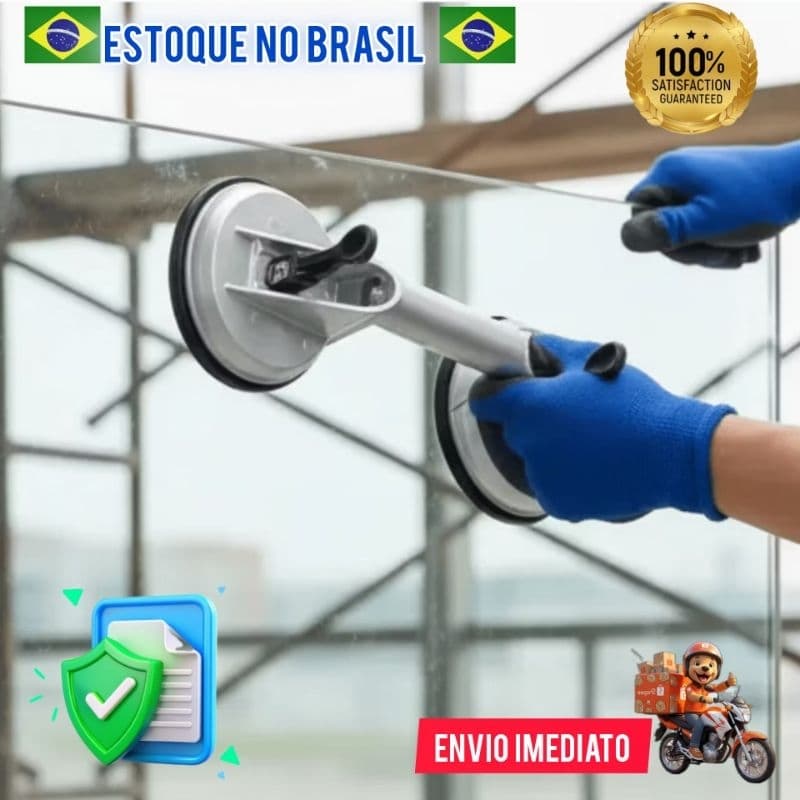 Ventosa Dupla P/ Vidros Metais Mármores Espelhos Pisos Porce