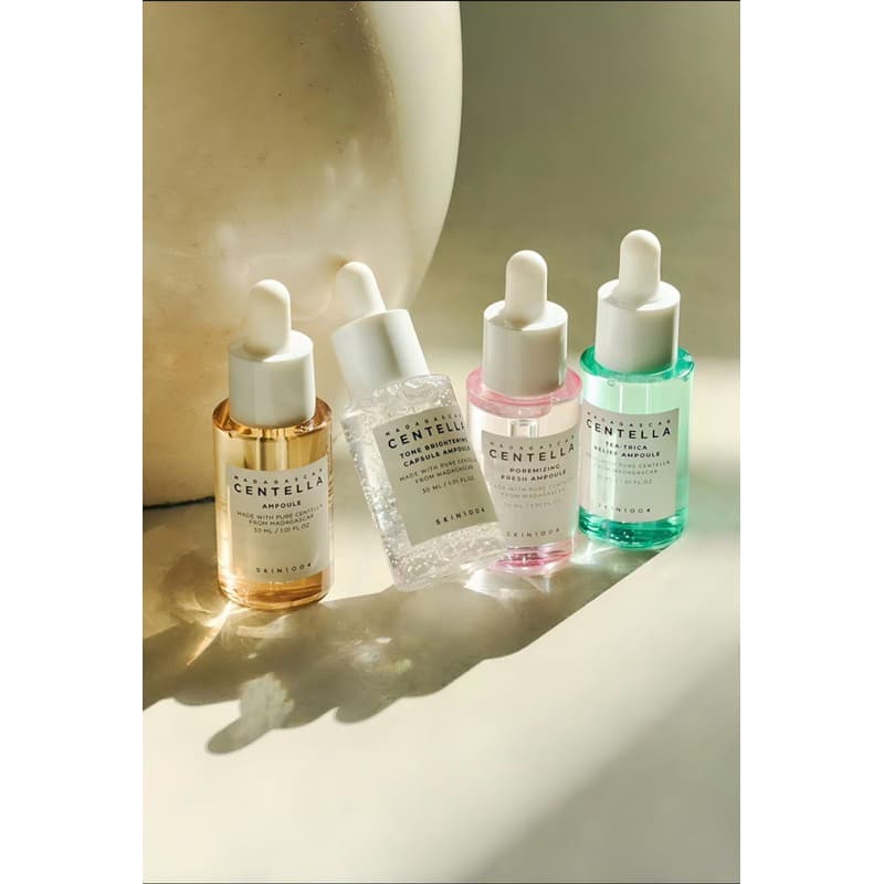 Kit Sérum Facial SKIN1004 Madagascar Centella Ampoule - 4 Peças