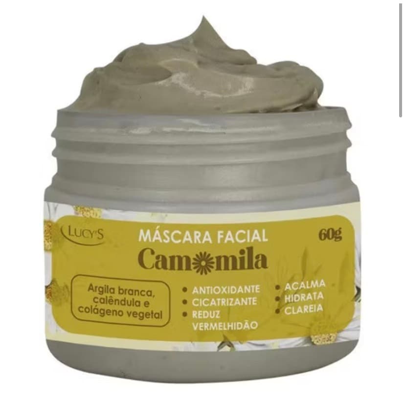 Máscara Facial Camomila Clarea Pele Lucy´s 60g