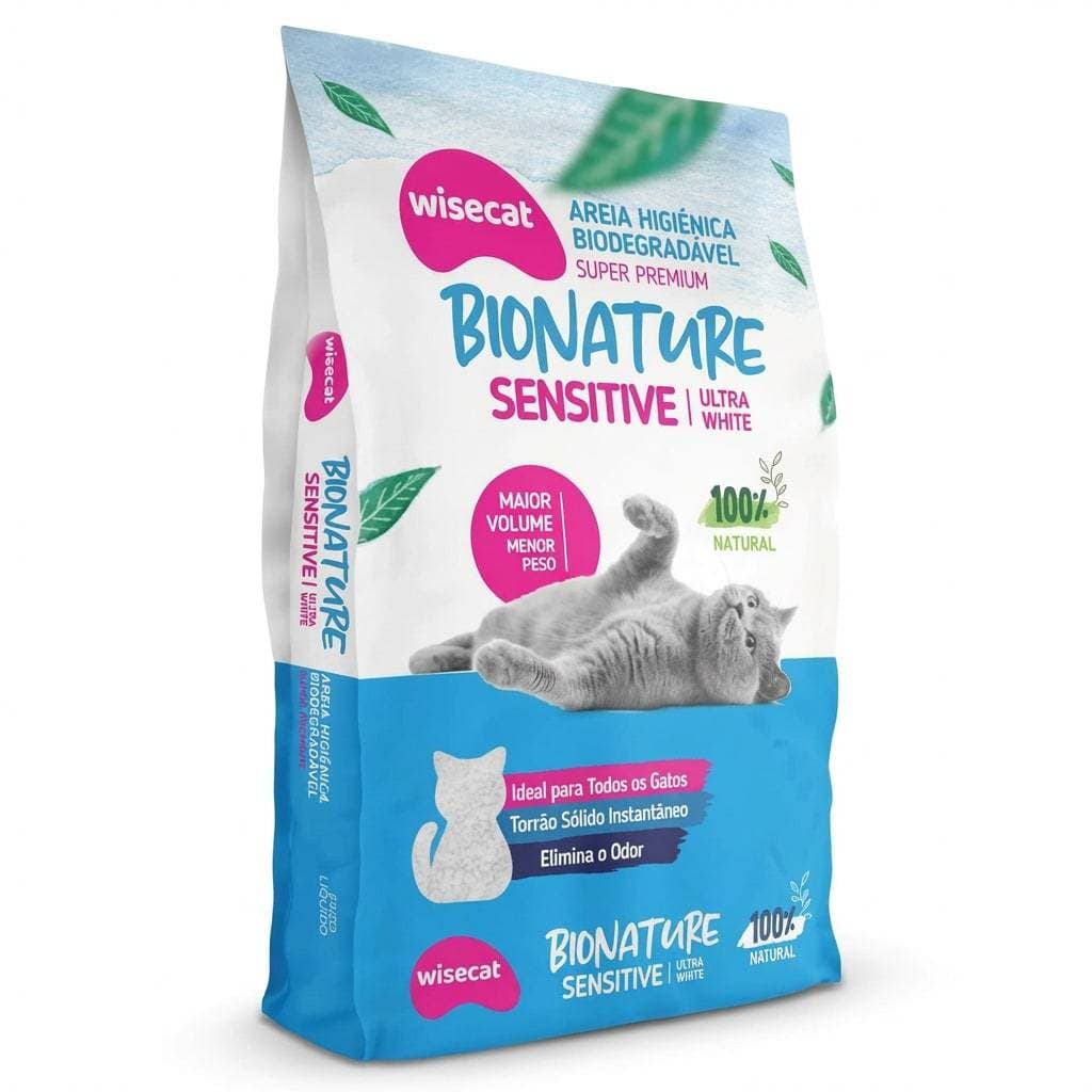 Areia Biodegradável Bionature Sensitive 2kg Super Premium