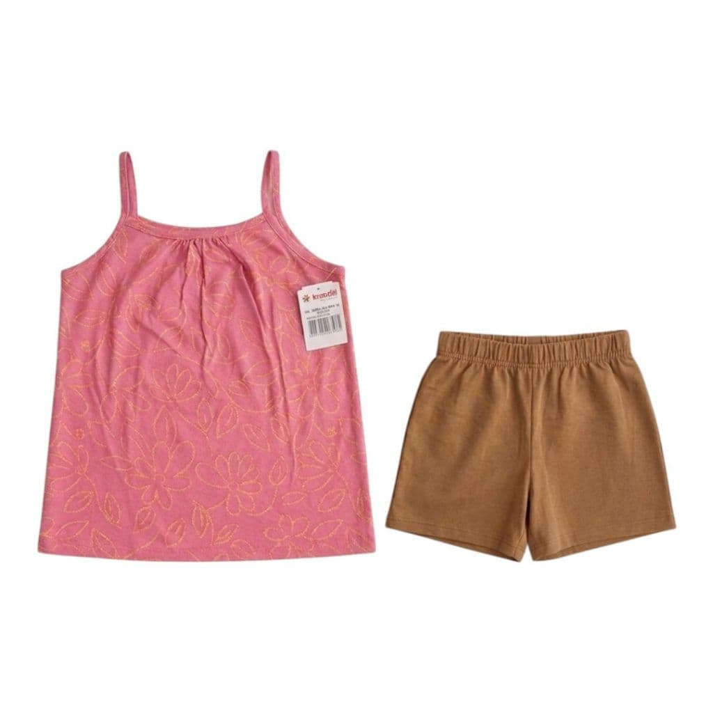 Conjunto Infantil Menina Brandili Regata e Short Algodão