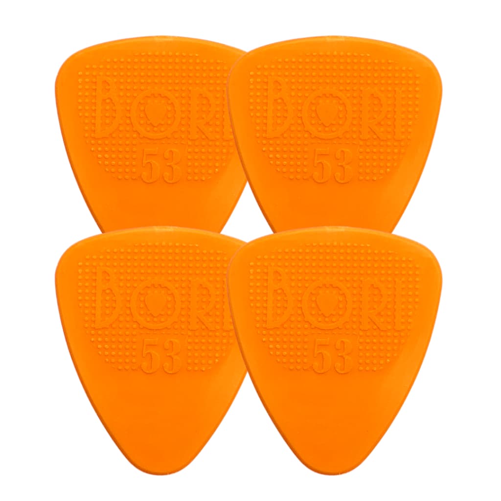 Kit 4 Palhetas Bori STD Nylon 0.53mm p/ Guitarra Violão