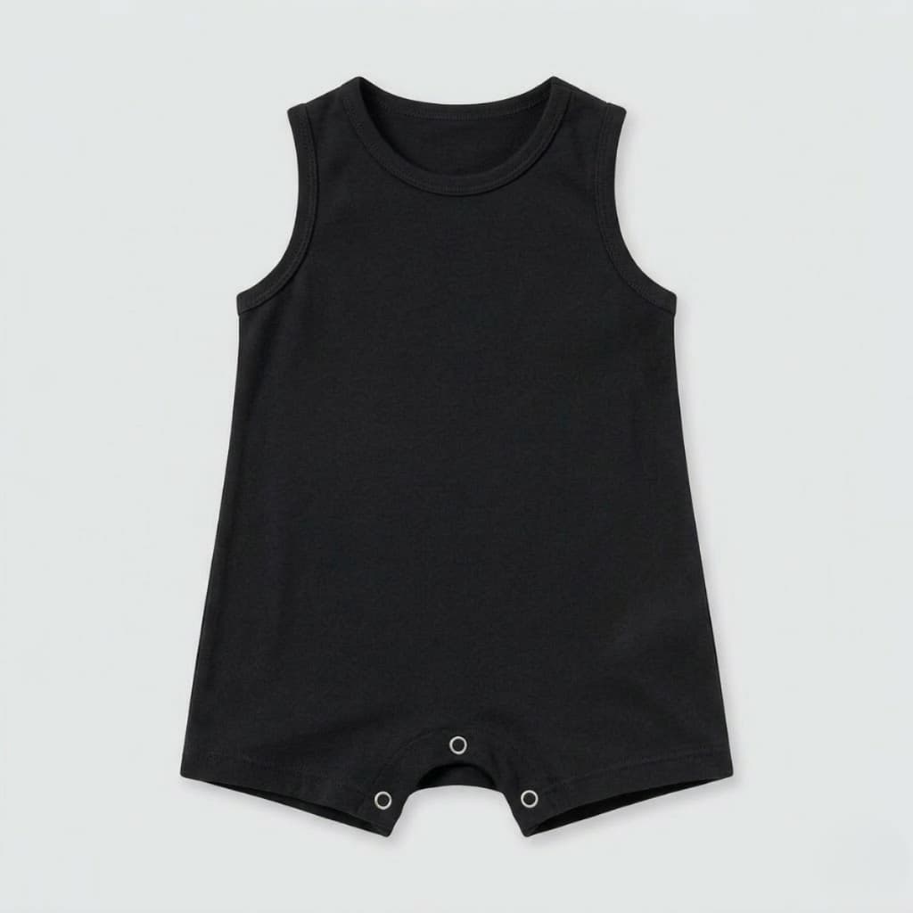 Pimpão Macacão Romper Menino Bebe Regata Algodão Premium Minimalista Urban Qualidade Conforto Cores Diversas Tam P ao 1