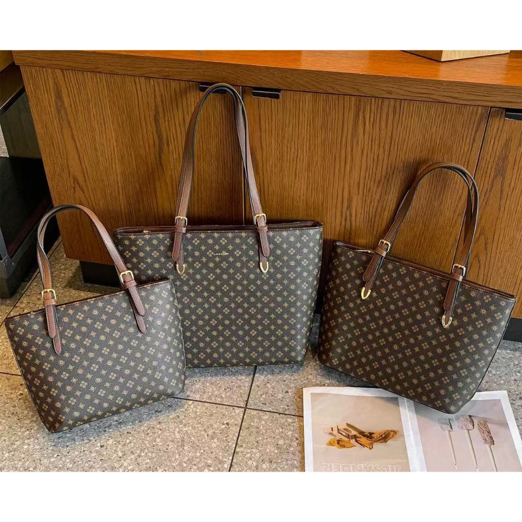 Nova bolsa de ombro feminina portátil, elegante e casual, em couro sintético, com grande capacidade HO-21393