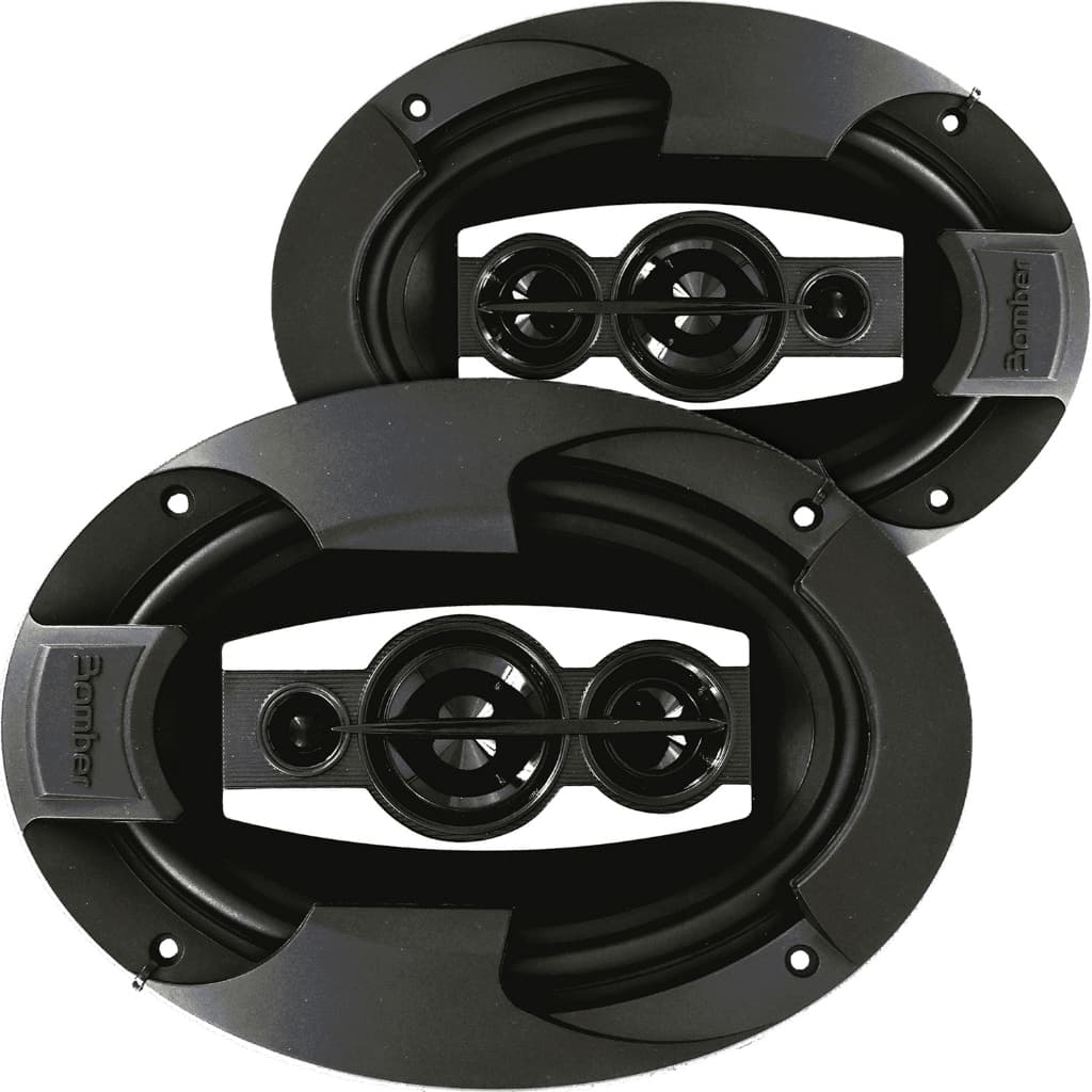 Alto Falante 6x9 Bomber BBX Par 200W RMS 4 Ohms Quadriaxial Grave Forte Porta Carro