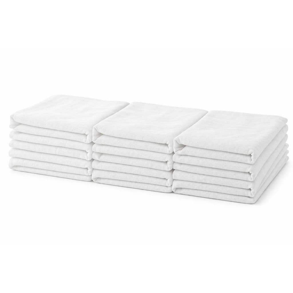 Fralda de pano bebê 65x65cm Branca 100% Algodão – Macia, Absorvente e Multiuso
