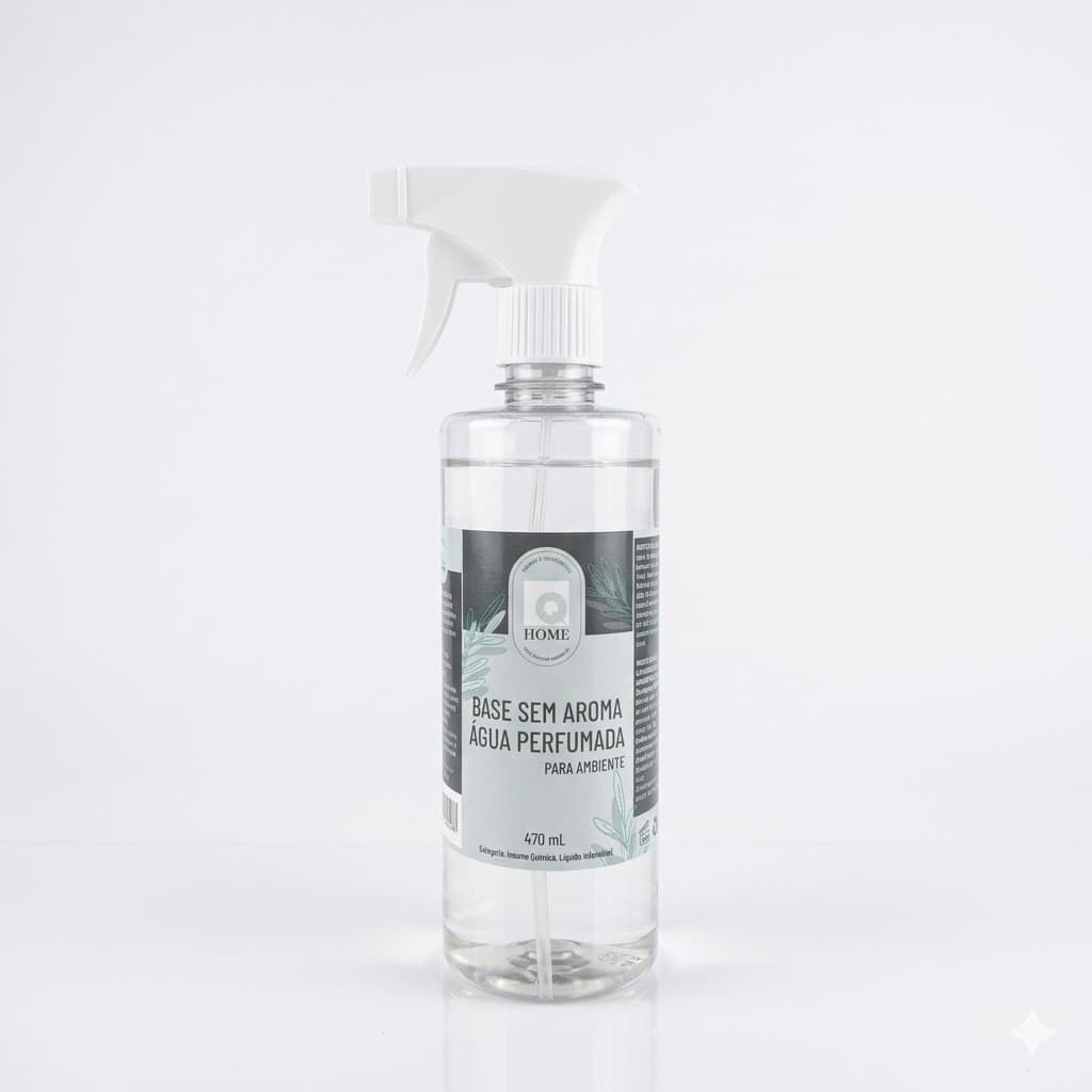 Base para Água Perfumada QHome (Sem aroma) Frasco Spray 470 mL