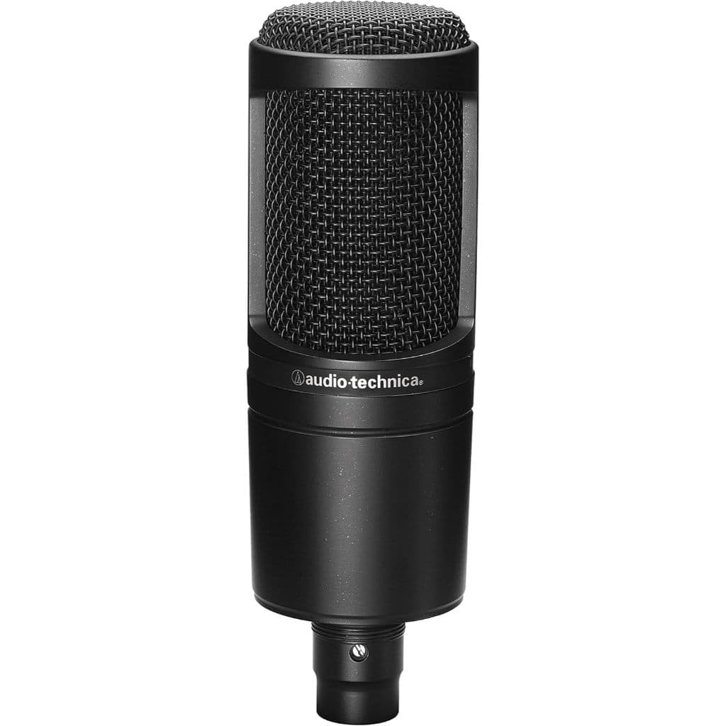 Microfone audio-technica AT2020 Cardioide Condensador, Preto