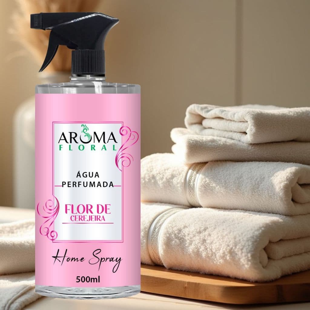 Agua Perfumada FLOR DE CEREJEIRA Para Tecido, Papel, EMBALAGEM, Ambiente Casa