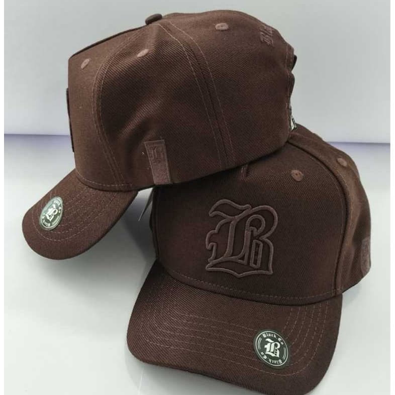 Boné Black.Co Marrom Brown Basic Snapback Aba Curva