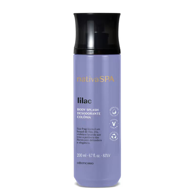 Nativa Spa Lilac Body Splash Desodorante Colônia 200ml - VAL 06/30