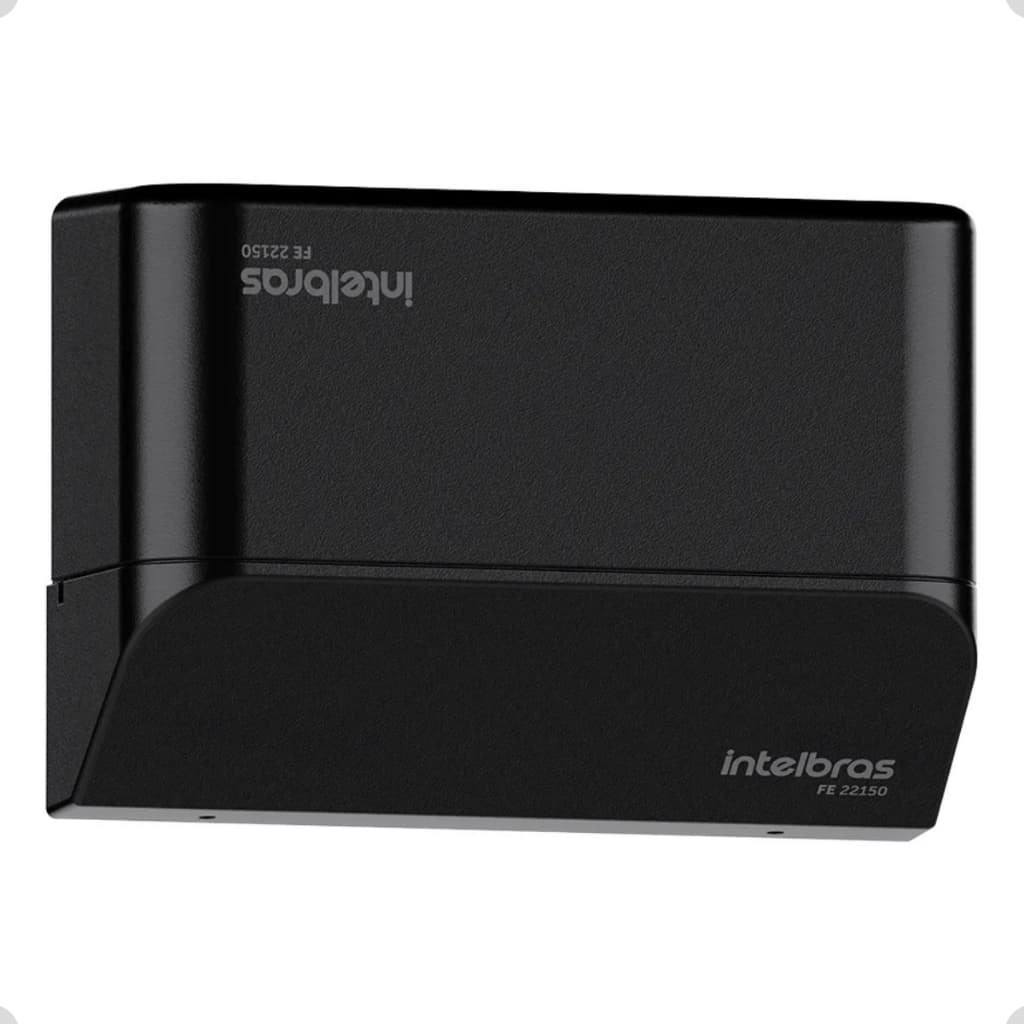 Fechadura Eletroímã Intelbras FE 22150 Preta Porta Giro Sensor Integrado Uso Externo Seguro