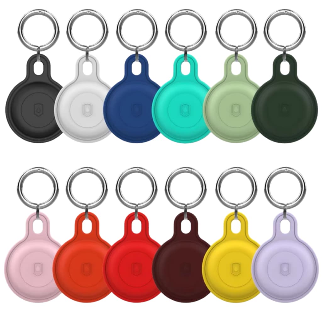 KIT 4 Capa para Airtag Apple Rastreador até 31mm diâmetro Proteger Chave Gato Cachorro Mala