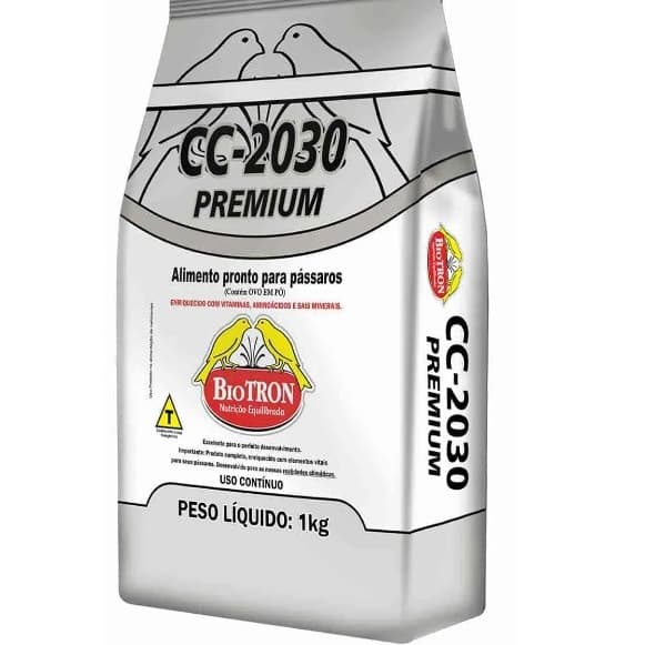 CC 2030 VITAMINA PARA PASSAROS BIOTRON 1KG PASSARO NOBRE,Pássaros Silvestres e exóticos de pequeno e médio porte.