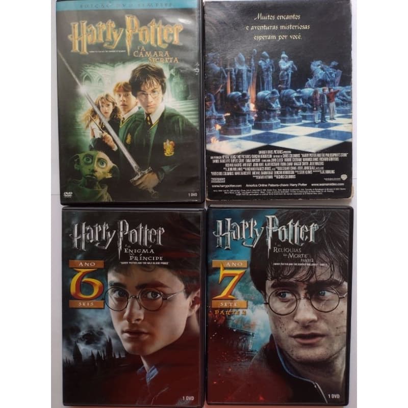 Dvds: Harry Potter coleção avulsa com quatro discos